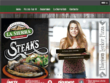 Tablet Screenshot of pizzerialasierra.com